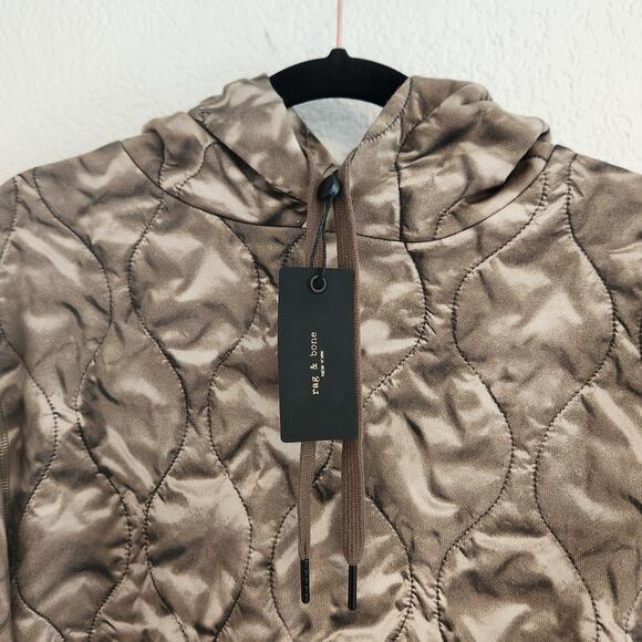 Rag & Bone Mens Size Small NY Army Photo Reel Quilted Hoodie - Picture 3 of 6